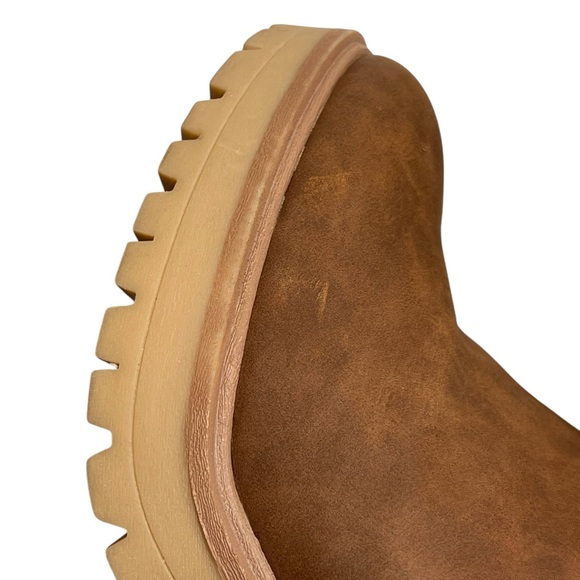 DV by Dolce Vita Jetta Brown Chunky Heel Ankle Boots with Side Zip Women’s 8.5 - Picture 16 of 16